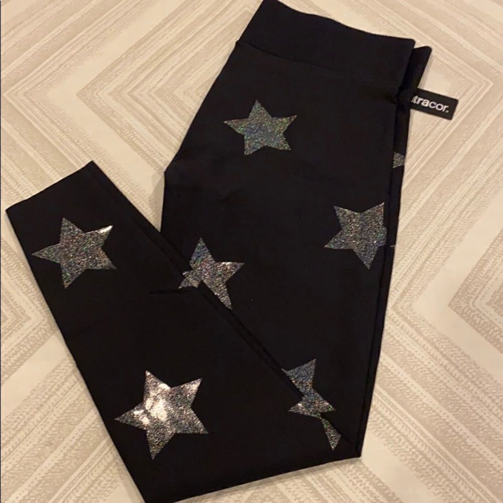 Black Star Print Leggings